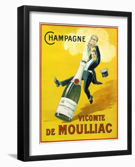Champagne Vicomte De Moulliac--Framed Giclee Print