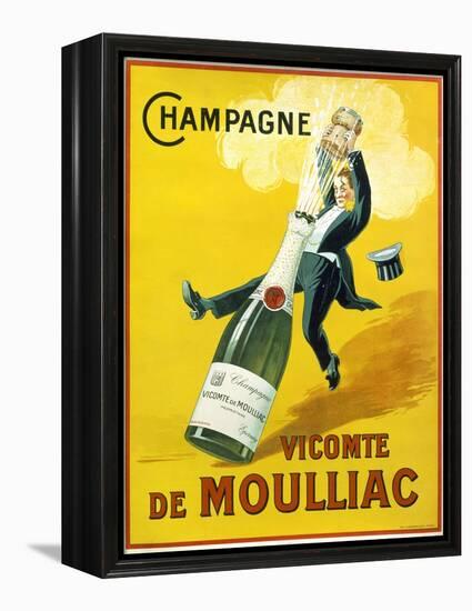 Champagne Vicomte De Moulliac-null-Framed Premier Image Canvas