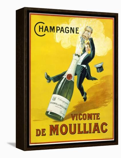 Champagne Vicomte De Moulliac-null-Framed Premier Image Canvas