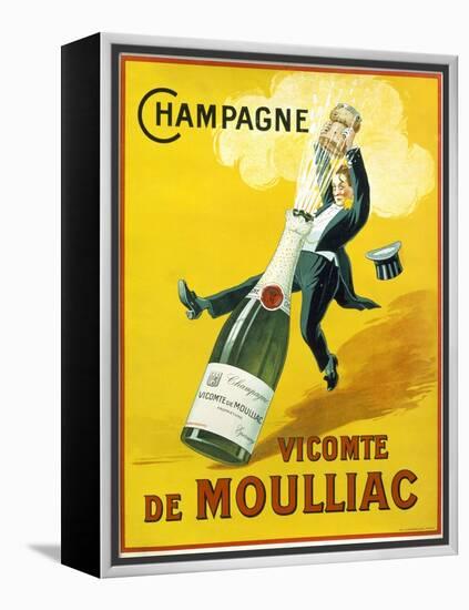 Champagne Vicomte De Moulliac-null-Framed Premier Image Canvas