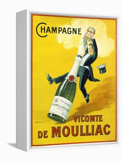 Champagne Vicomte De Moulliac-null-Framed Premier Image Canvas