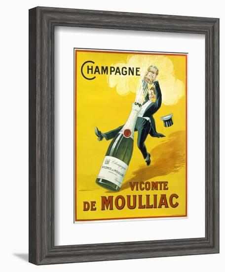 Champagne Vicomte De Moulliac-null-Framed Giclee Print