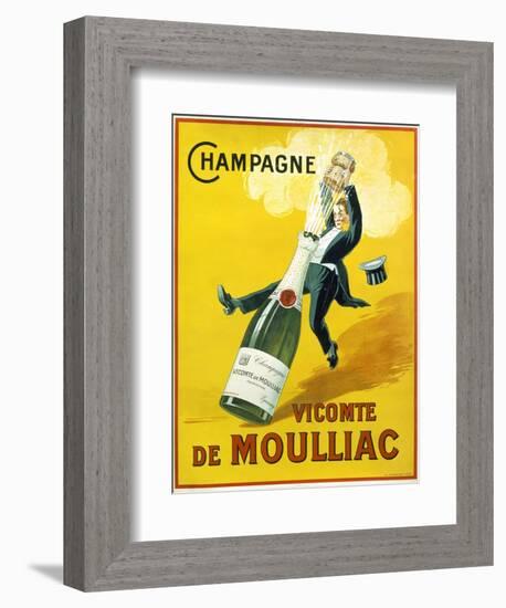 Champagne Vicomte De Moulliac-null-Framed Giclee Print