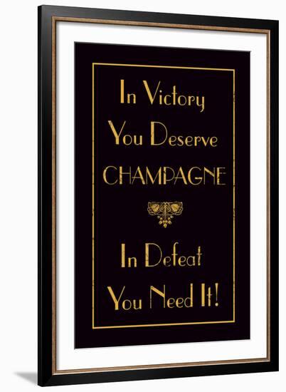 Champagne Victory-The Vintage Collection -Framed Giclee Print