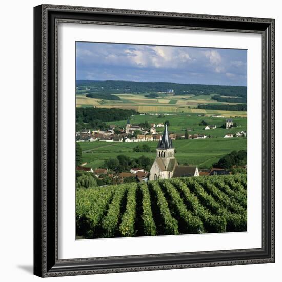 Champagne Vineyards, Ville-Dommange, Near Reims, Champagne, France, Europe-Stuart Black-Framed Photographic Print