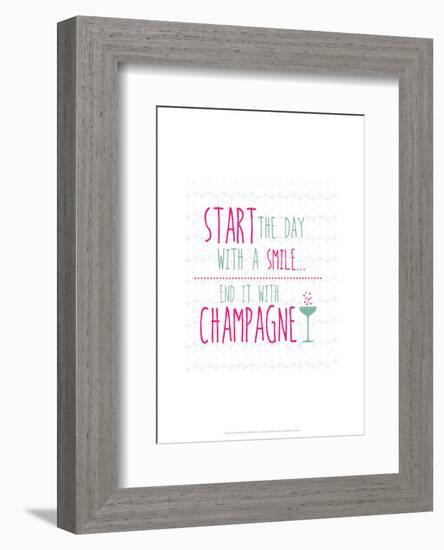 Champagne - Wink Designs Contemporary Print-Michelle Lancaster-Framed Giclee Print