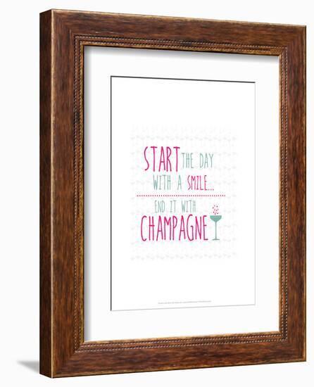 Champagne - Wink Designs Contemporary Print-Michelle Lancaster-Framed Giclee Print