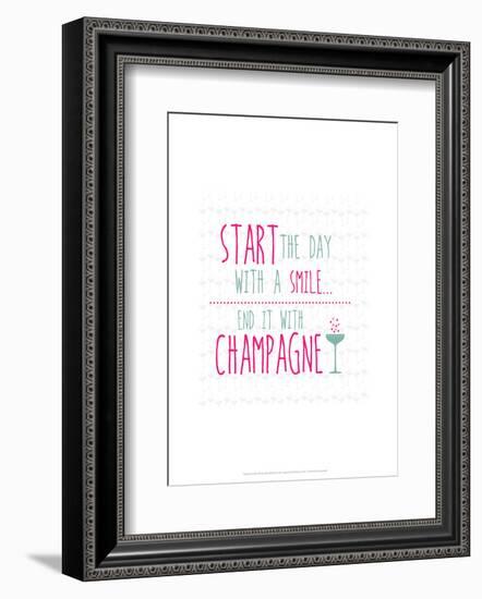 Champagne - Wink Designs Contemporary Print-Michelle Lancaster-Framed Giclee Print