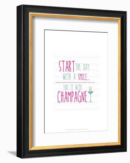 Champagne - Wink Designs Contemporary Print-Michelle Lancaster-Framed Giclee Print