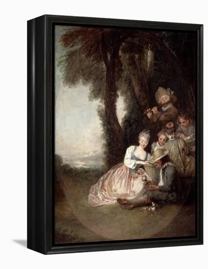 Champetre Concert, 1715-Jean-Antoine Watteau-Framed Premier Image Canvas