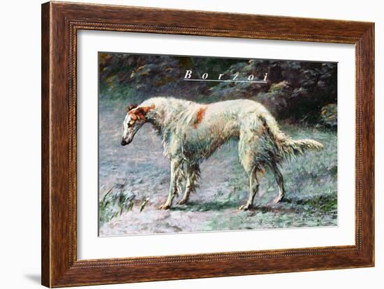 Champion Borzoi-null-Framed Art Print