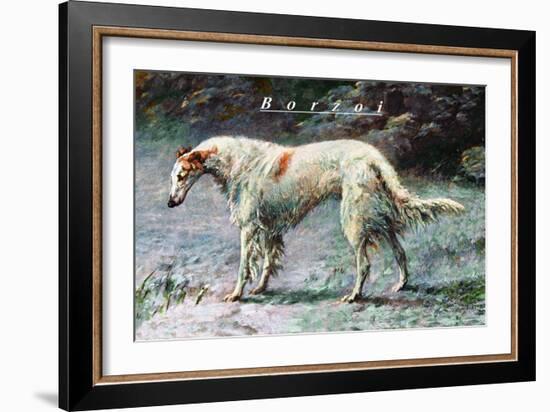 Champion Borzoi-null-Framed Art Print