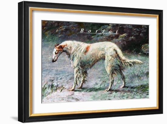 Champion Borzoi-null-Framed Art Print