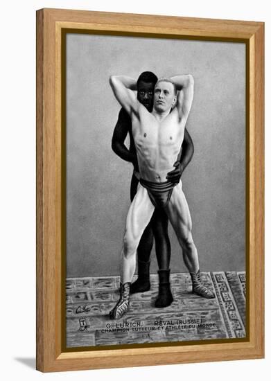 Champion Russian Wrestler-null-Framed Stretched Canvas