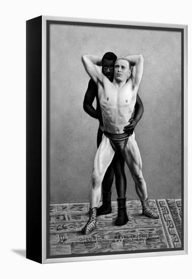 Champion Russian Wrestler-null-Framed Stretched Canvas