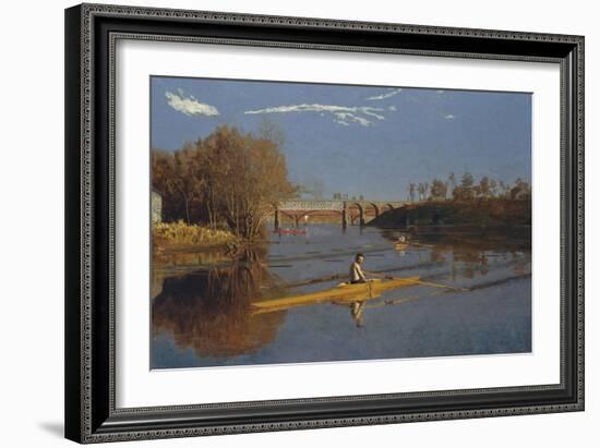 Champion Single Sculls - Max Schmidt-Thomas Cowperthwait Eakins-Framed Art Print