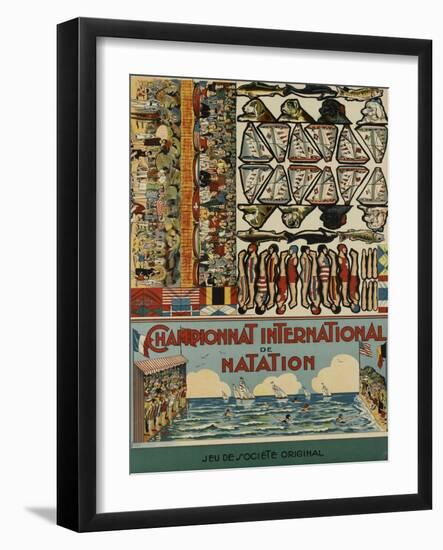 Championnat international de natation-null-Framed Giclee Print