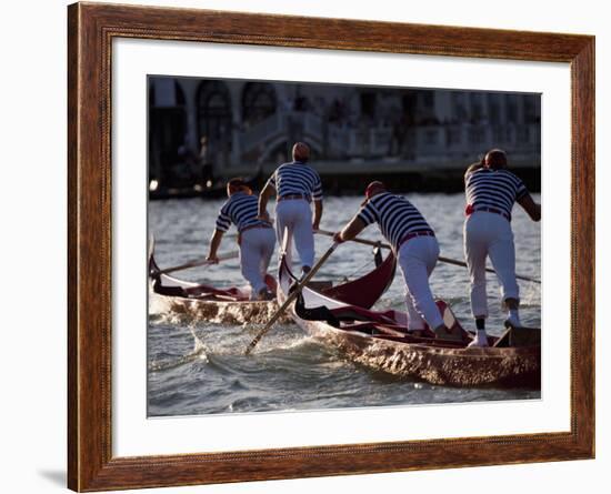 Champions Regatta on Gondolini During the Regata Storica 2009, Venice, Veneto, Italy, Europe-Carlo Morucchio-Framed Photographic Print