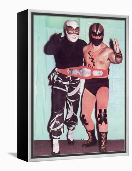 Championship Wrestling Tag Team-null-Framed Stretched Canvas