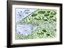 Champlain's 1613 Map of His Settlement at Port Royal, Now Annapolis Royal, Nova Scotia, Canada-null-Framed Giclee Print