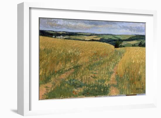 Champs de Ble aux Coquelicots-Gustave Loiseau-Framed Giclee Print