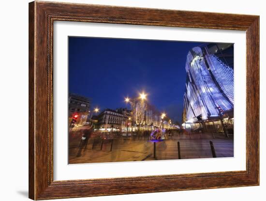 Champs Elysees at Christmas-Sebastien Lory-Framed Photographic Print