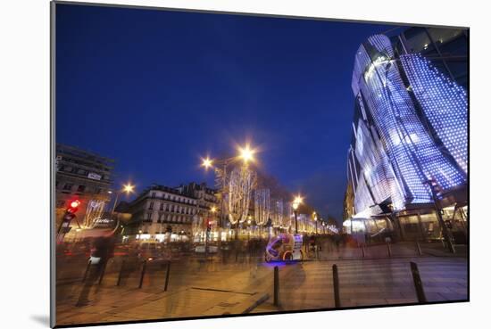 Champs Elysees at Christmas-Sebastien Lory-Mounted Photographic Print