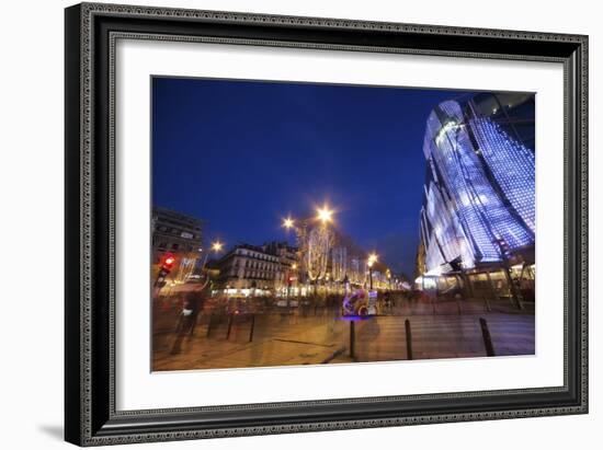 Champs Elysees at Christmas-Sebastien Lory-Framed Photographic Print