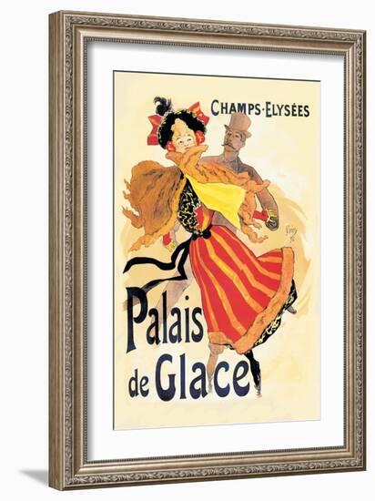 Champs-Elysees: Palais de Glace-Jules Ch?ret-Framed Art Print