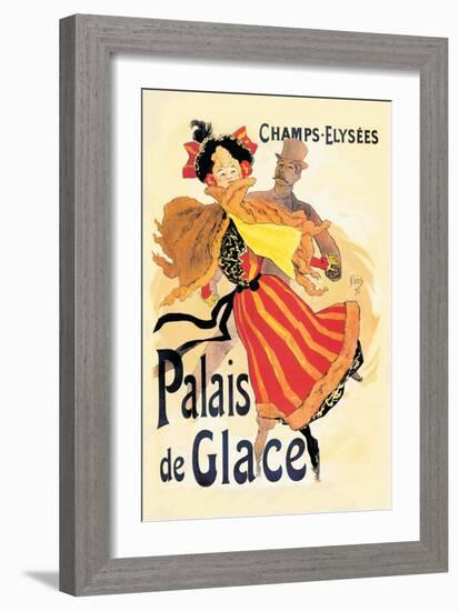 Champs-Elysees: Palais de Glace-Jules Ch?ret-Framed Art Print