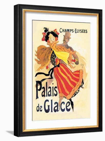 Champs-Elysees: Palais de Glace-Jules Ch?ret-Framed Art Print