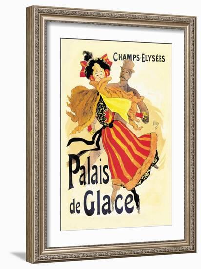 Champs-Elysees: Palais de Glace-Jules Chéret-Framed Art Print