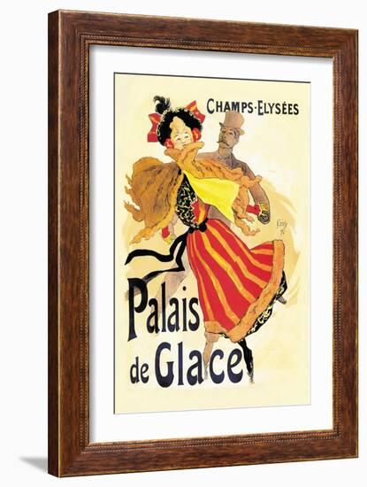 Champs-Elysees: Palais de Glace-Jules Chéret-Framed Art Print