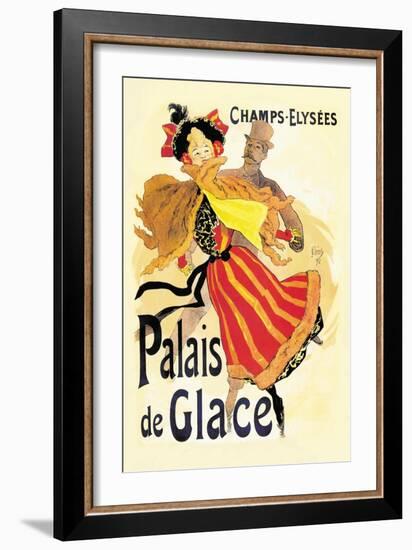 Champs-Elysees: Palais de Glace-Jules Chéret-Framed Art Print