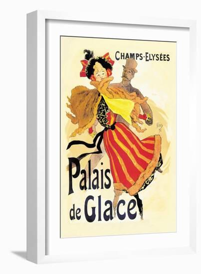 Champs-Elysees: Palais de Glace-Jules Chéret-Framed Art Print