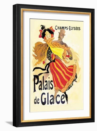 Champs-Elysees: Palais de Glace-Jules Chéret-Framed Art Print