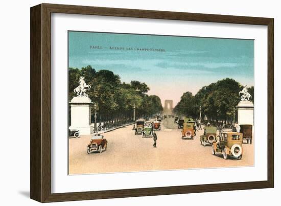 Champs Elysees, Paris-null-Framed Art Print