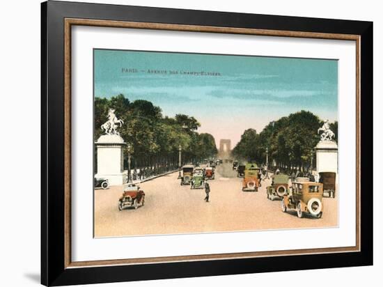 Champs Elysees, Paris-null-Framed Art Print