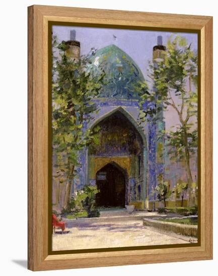 Chanbagh Madrasses, Isfahan-Bob Brown-Framed Premier Image Canvas