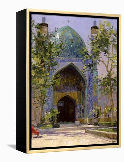 Chanbagh Madrasses, Isfahan-Bob Brown-Framed Premier Image Canvas