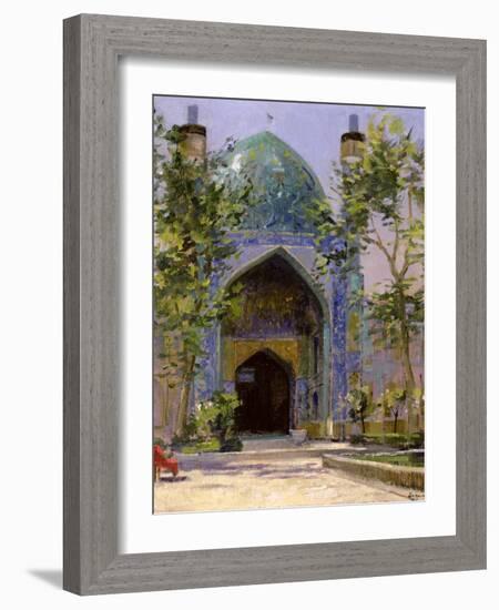 Chanbagh Madrasses, Isfahan-Bob Brown-Framed Giclee Print