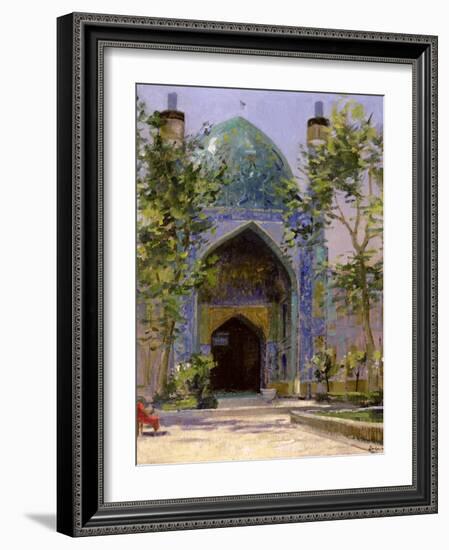 Chanbagh Madrasses, Isfahan-Bob Brown-Framed Giclee Print