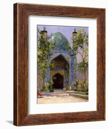 Chanbagh Madrasses, Isfahan-Bob Brown-Framed Giclee Print