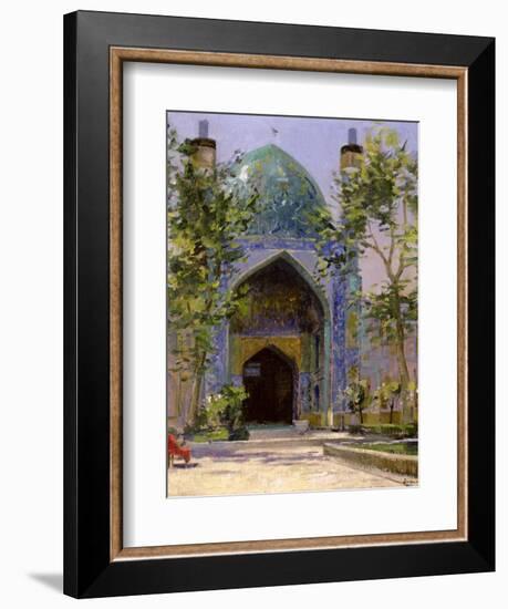 Chanbagh Madrasses, Isfahan-Bob Brown-Framed Giclee Print