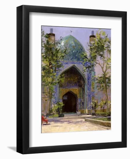 Chanbagh Madrasses, Isfahan-Bob Brown-Framed Giclee Print