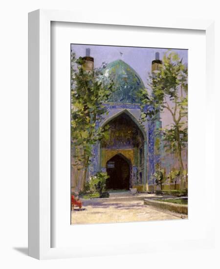 Chanbagh Madrasses, Isfahan-Bob Brown-Framed Giclee Print