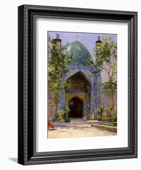 Chanbagh Madrasses, Isfahan-Bob Brown-Framed Giclee Print