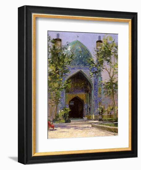 Chanbagh Madrasses, Isfahan-Bob Brown-Framed Giclee Print