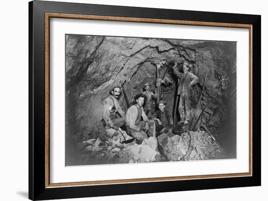 Chance Mine Lead Mining in Coeur d'Alene, ID Photograph - Coeur d'Alene, ID-Lantern Press-Framed Art Print