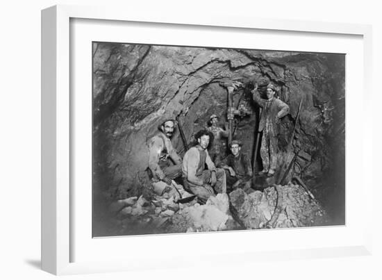 Chance Mine Lead Mining in Coeur d'Alene, ID Photograph - Coeur d'Alene, ID-Lantern Press-Framed Art Print